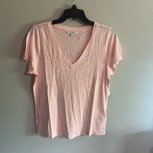Liverpool LA V-Neck Slub Knit Tee Size L - NWT